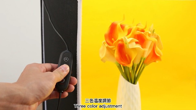 Amazon | PULUZ 撮影ボックス 60×50×40cm 折畳 672LEDs 3色温度 無段階
